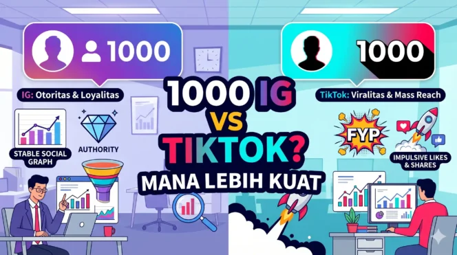 
					Perbandingan Followers 1000 IG VS Tiktok? Mana Lebih Kuat