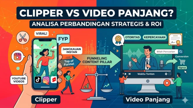 
					Analisa perbandingan Clipper VS Video Panjang