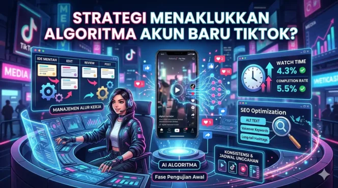 
					Strategi Menaklukkan Algoritma Akun Baru Tiktok?