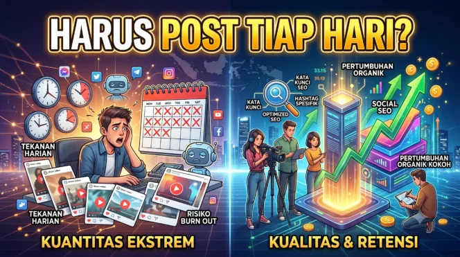 
					Apakah Konten Sosial Media Harus Post Tiap Hari?