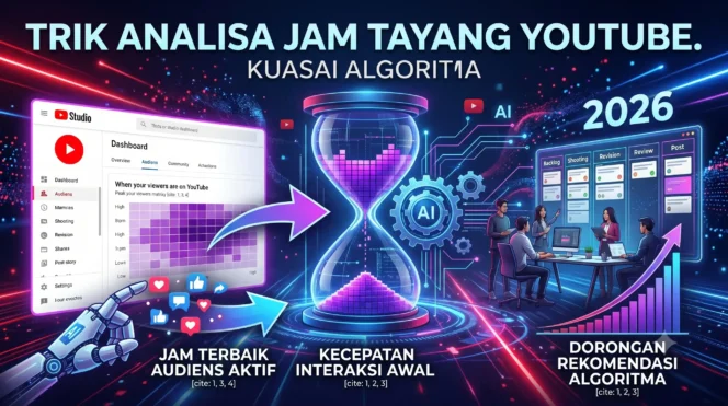 
					Trik Analisa Jam Tayang Youtube Untuk Menguasai Algoritma