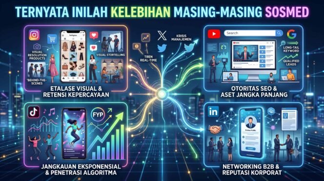
					Ternyata Inilah Kelebihan Masing-masing Sosmed