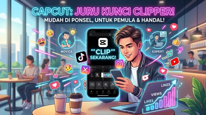 
					Kepraktisan Capcut Untuk Clipper Pemula dan Handal